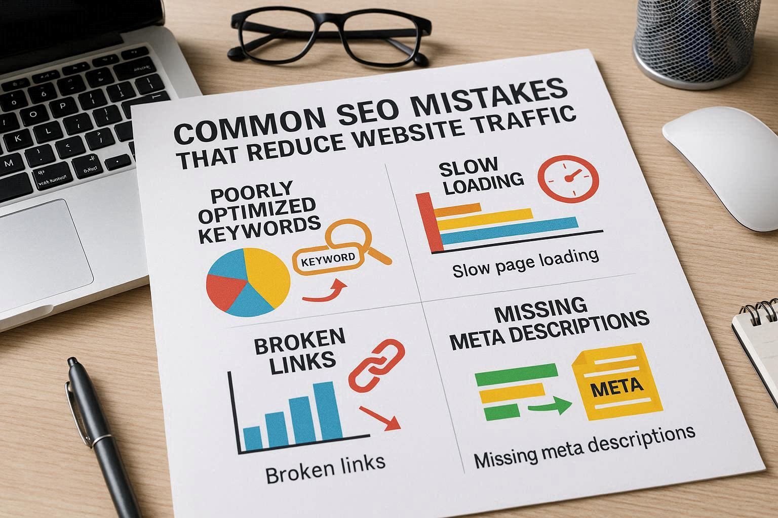 Основные ошибки в SEO, которые убивают трафик